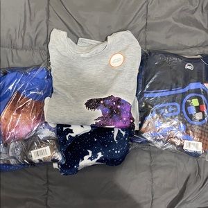 3 Boy’s pajama sets sz L 10/12 HUSKY
